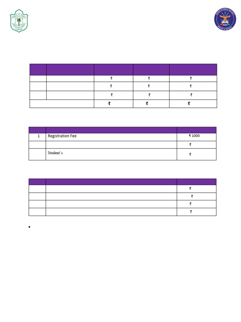Fee Structure 2026-27 Updated | PDF | Fee | Payments