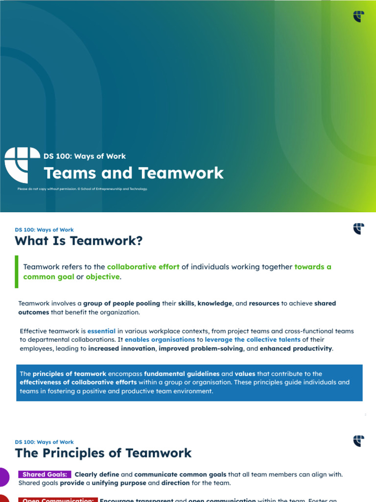 Teams and Teamwork [SET] | PDF | Performance Indicator | Creativity