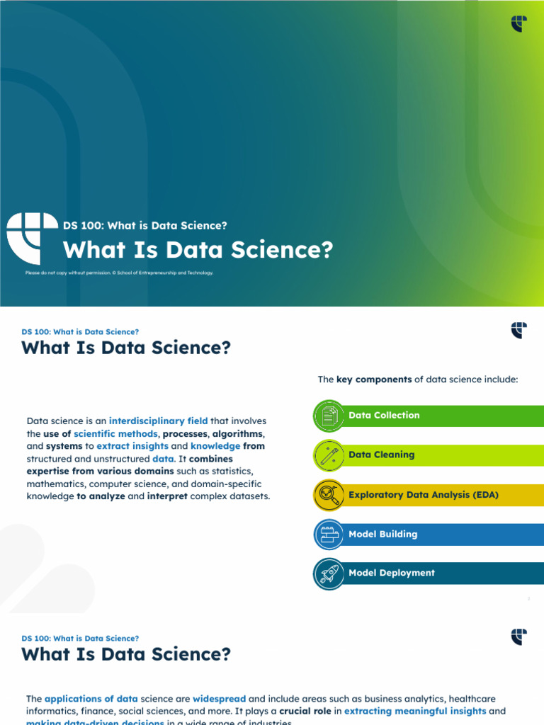 What is Data Science_ [SET] | PDF | Data Science | Analytics