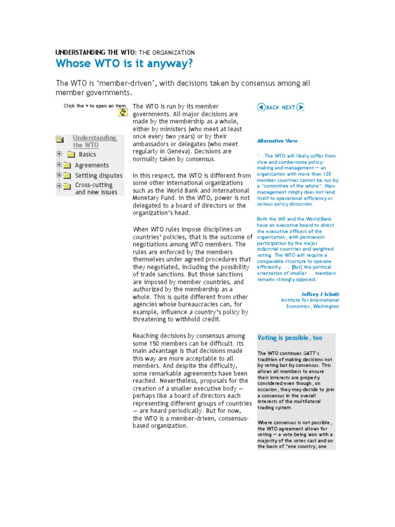 Understanding The Wto | Download Free PDF | World Trade Organization ...