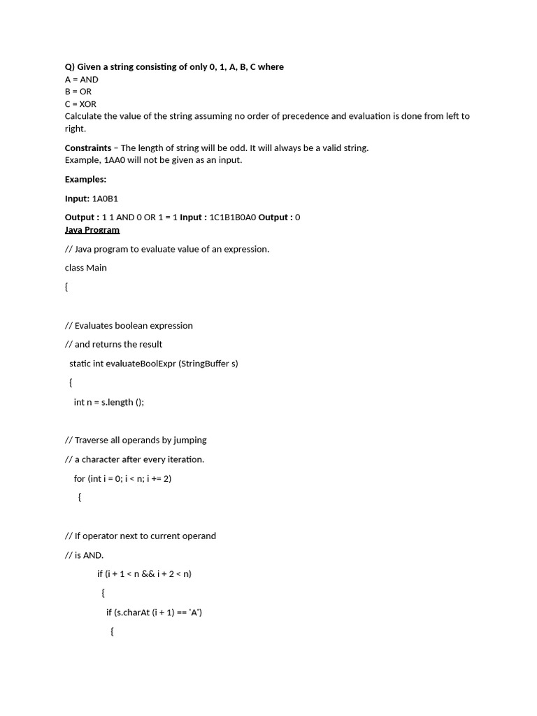 Cocubes Coding Sample Coding Questions and Answers | PDF | String ...