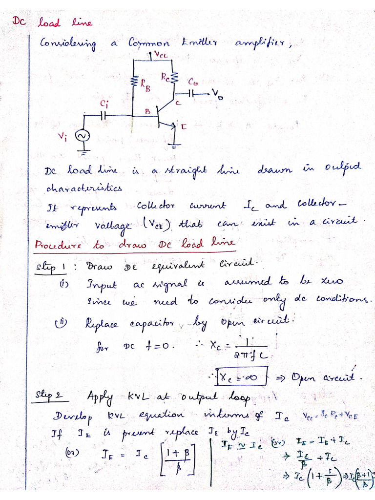 DC Load Line Fixed Bias | PDF