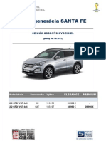 Hyundai Santa Fe - Cenník August 2012