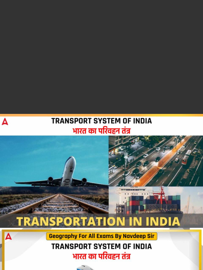 16.Transportation System of India | PDF