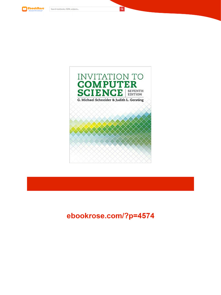 Invitation To Computer Science 7th Edition Full Chapters Instanly | PDF