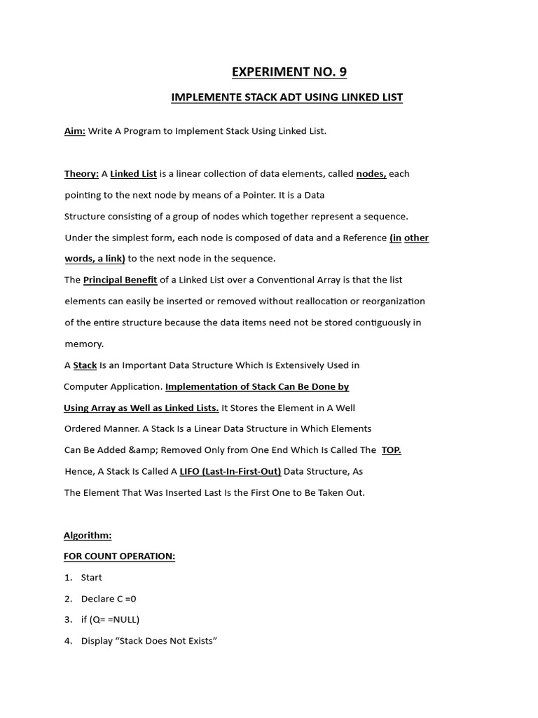 EXP 9.dsa | PDF | Computer Engineering | Computer Data