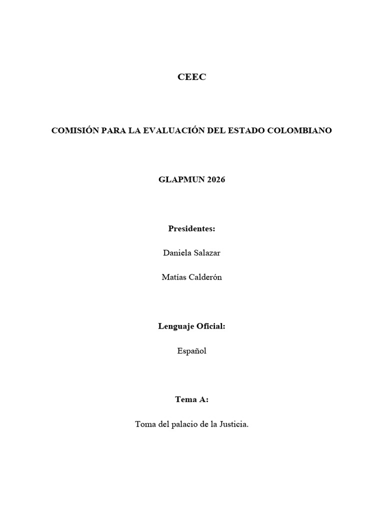GUIA CEEC | PDF | Colombia | Política de colombia