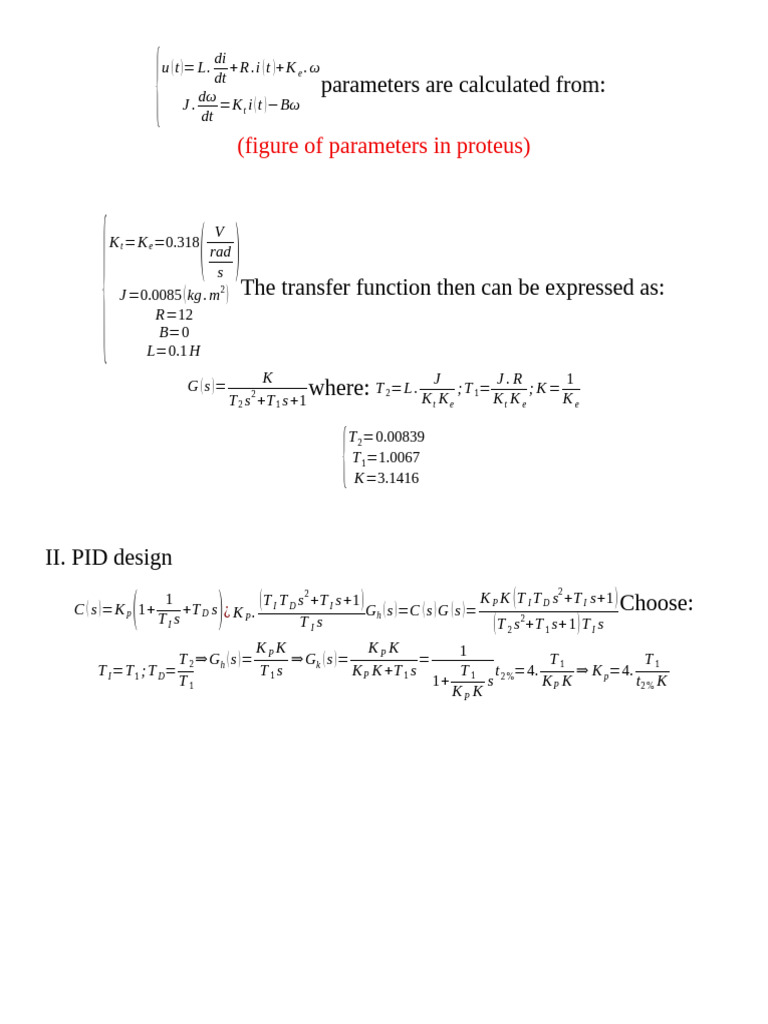 PID Design | PDF | Control Theory | Applied Mathematics