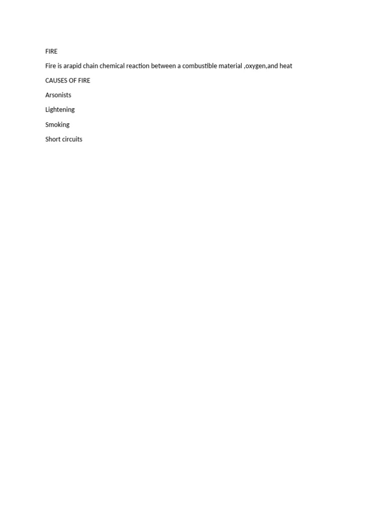 Fire | PDF