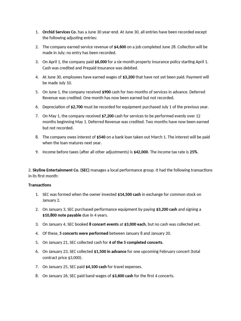 Part 2 Practice Problem ACC 300 | PDF | Expense | Depreciation