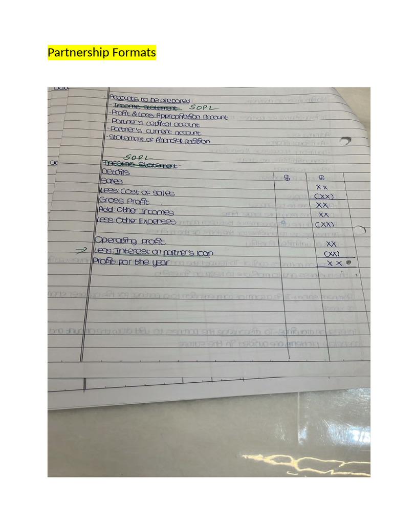 accounts formats | PDF