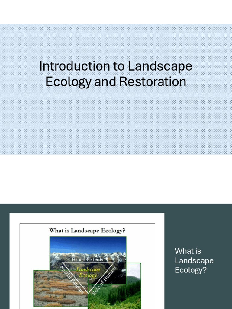 1.2_introduction to Landscape Ecology_s2 | PDF