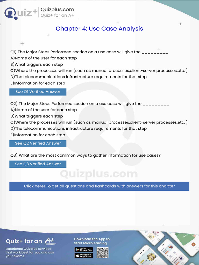 The Major Steps Performed Section on a Use Case Will Give The | PDF ...