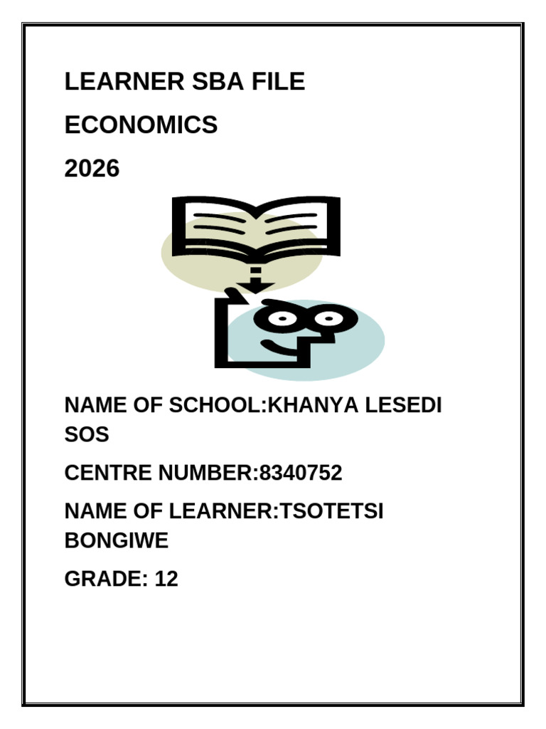 Learner Sba File Dividers Grade 12 | PDF