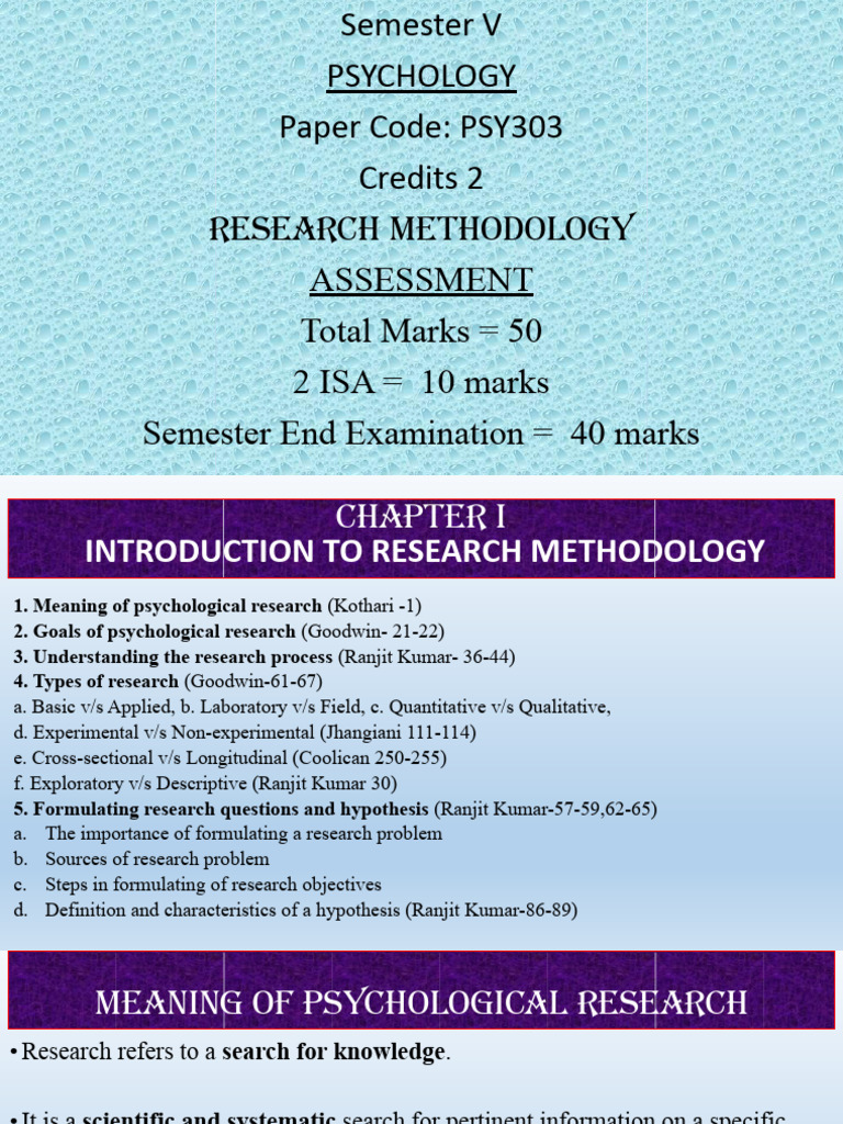 Chap 01 | PDF | Experiment | Methodology