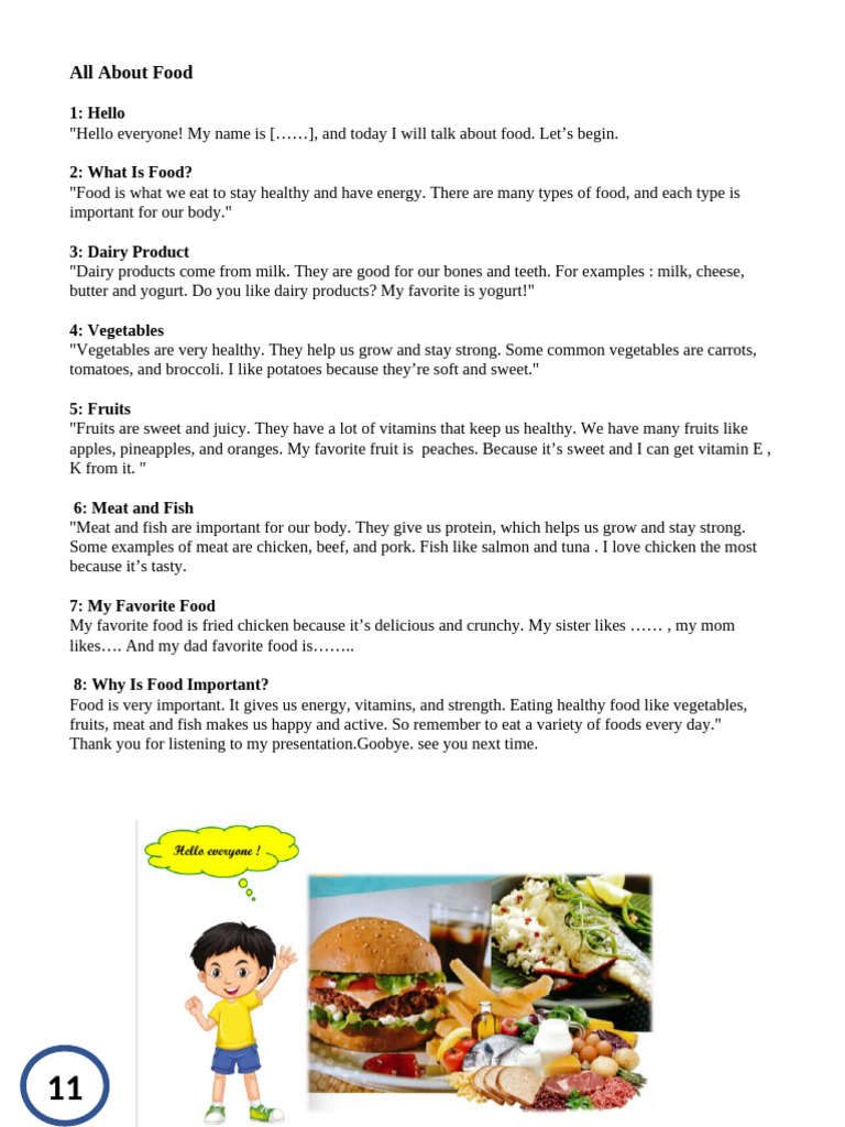All About Food | PDF