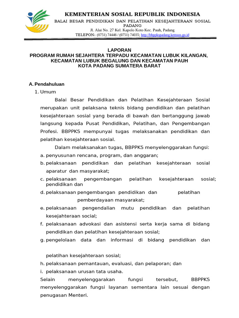 LAPORAN PERJADIN RST | PDF