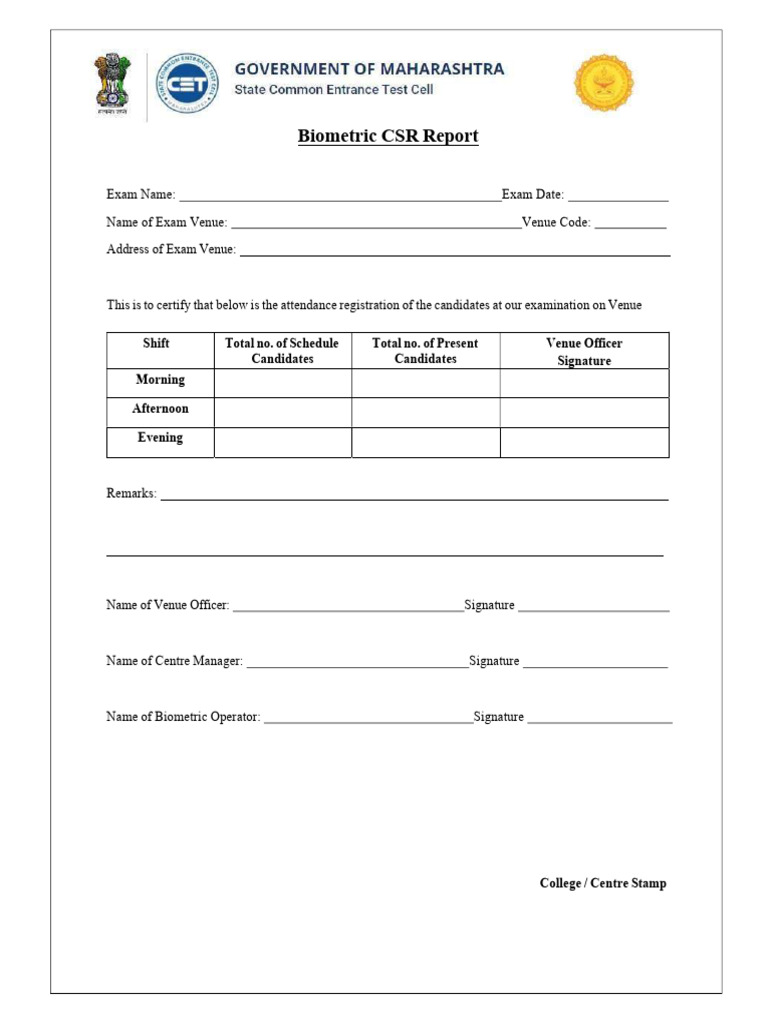 Biometric CSR Report_Annexure C | PDF
