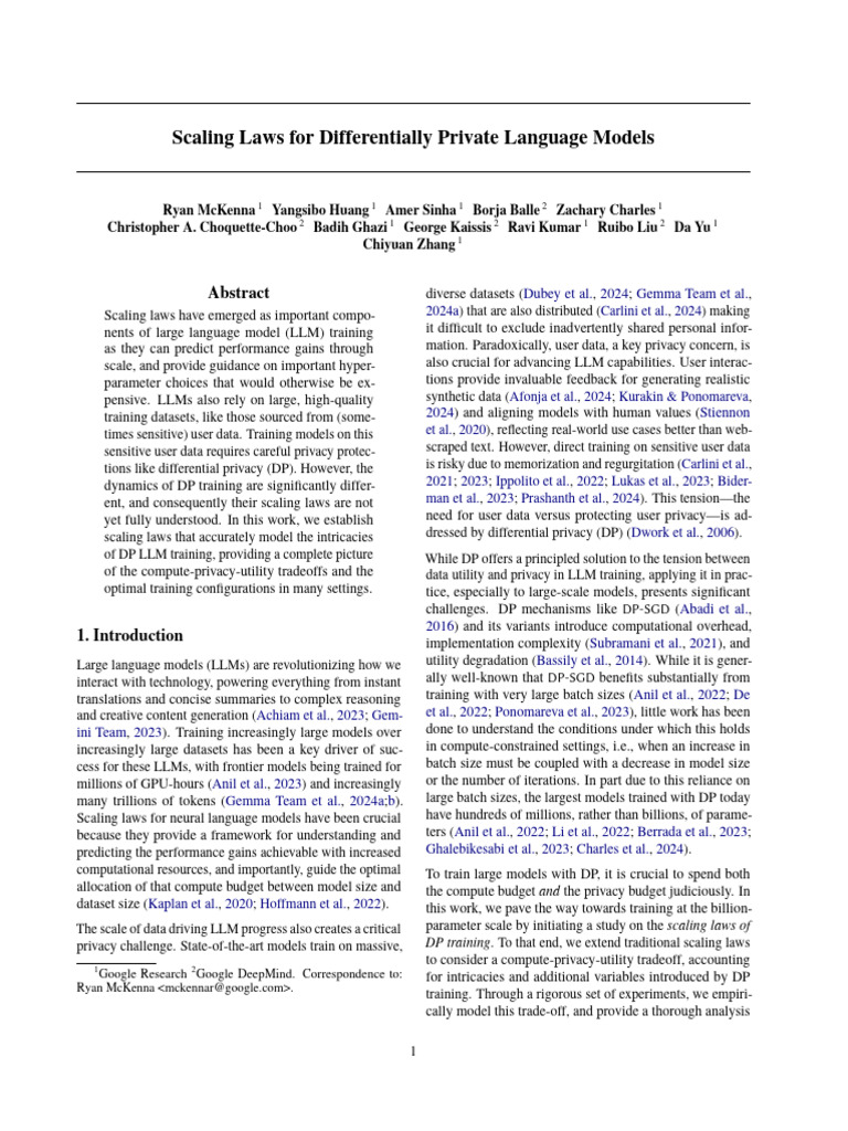 Scaling Laws_from Private LLms | PDF | Standard Deviation | Applied ...