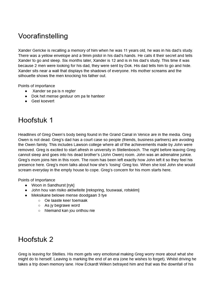 Donkerweb full summary.docx | PDF