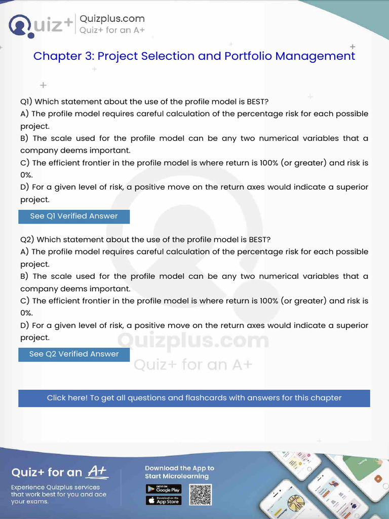 Which Statement About the Use of the Profile Model is Best | PDF ...