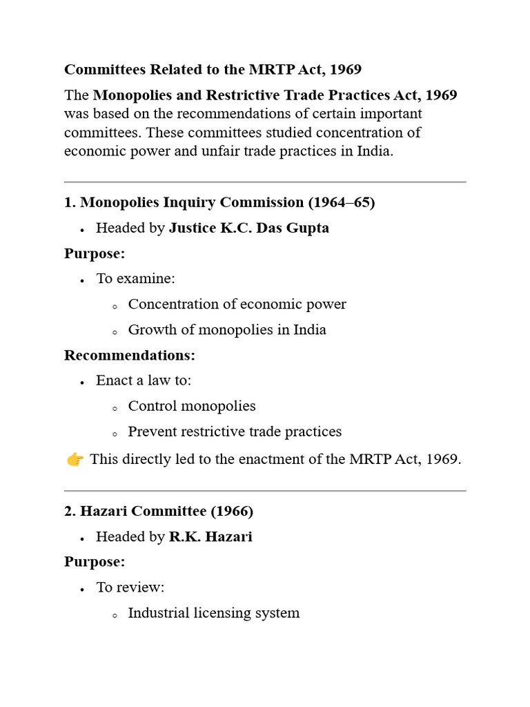 Competition Notes | PDF | Competition Law | Price Fixing
