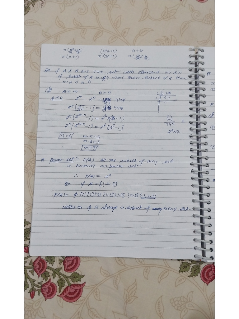 Maths Ch 1 Notes | PDF
