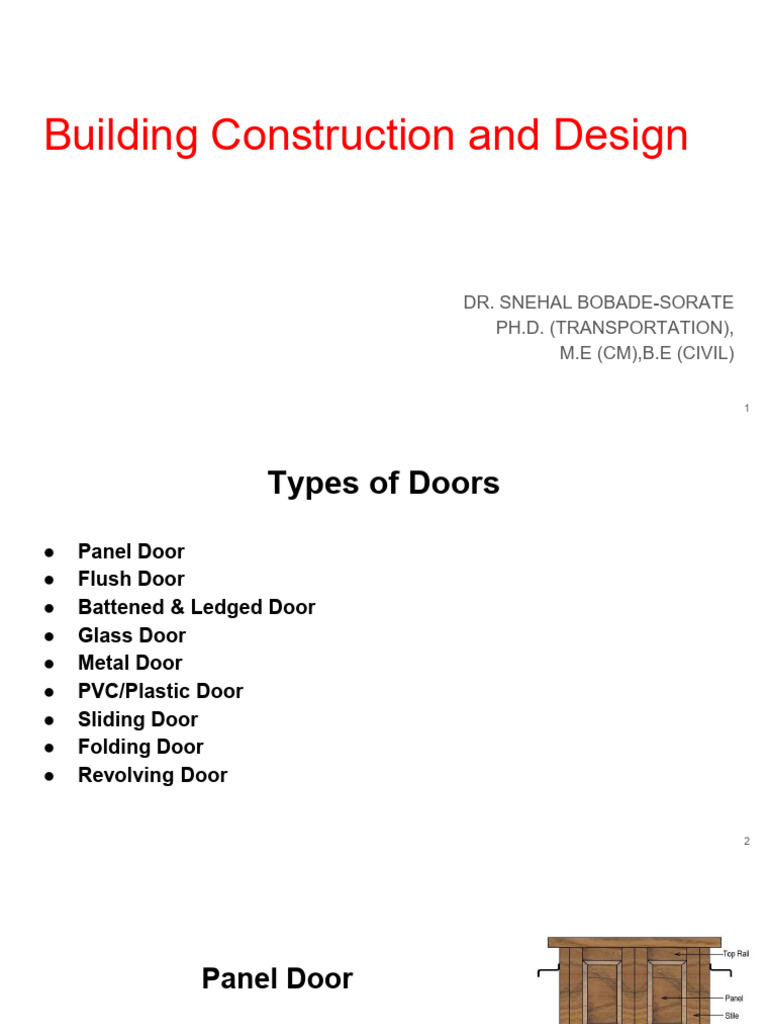 Types of Door and Windows | PDF | Window | Door