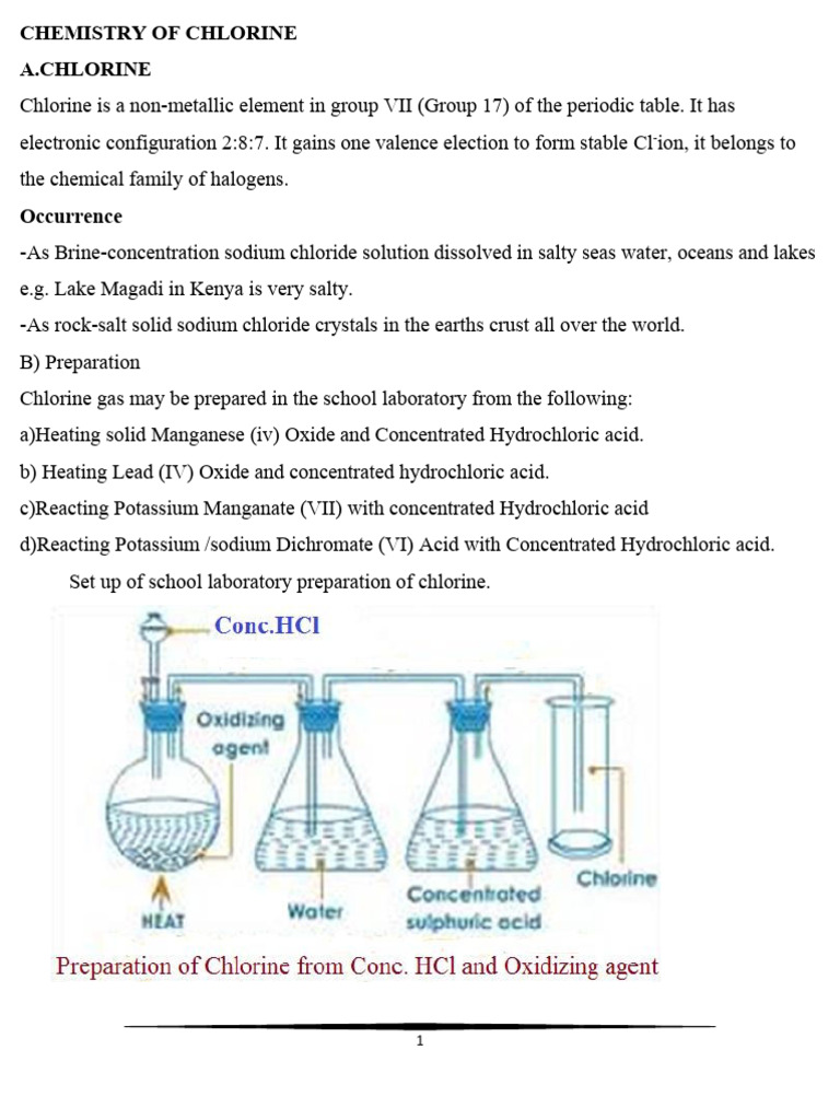 Form 3 - 17 Chemistry of Chlorine-0006 | PDF | Chlorine | Iodine