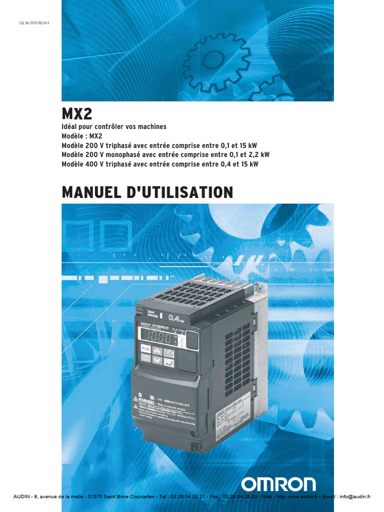 OMRON - Manuel de L_utilisateur_ Variateur de Fréquence - MX2 | PDF ...
