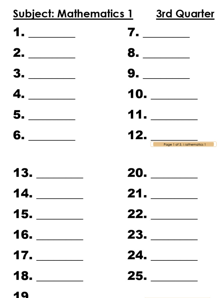 Answer Sheet_Day 3 | PDF