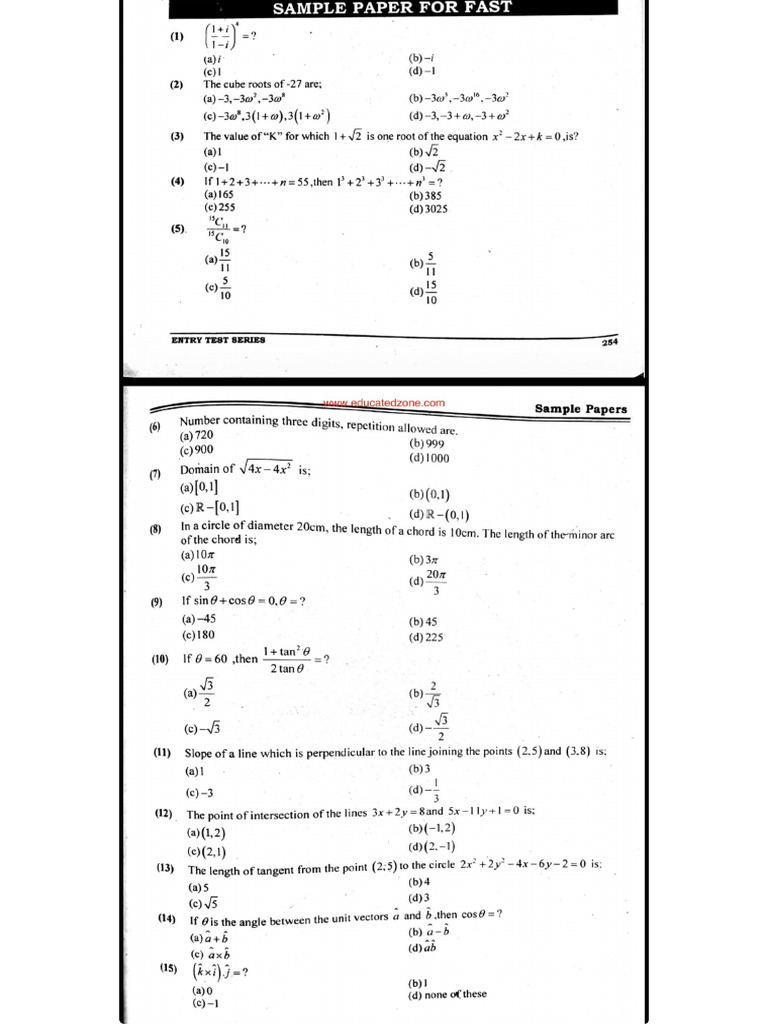 Fast Kips Sample Paper | PDF