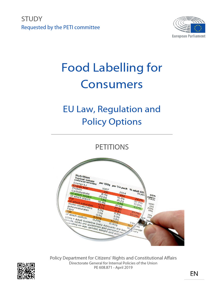 Food Labelling for Consumer Eu | PDF | Directive (European Union ...