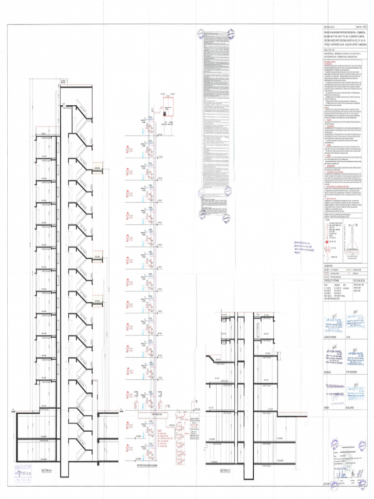 All Approved Section & Elevation Plan | PDF