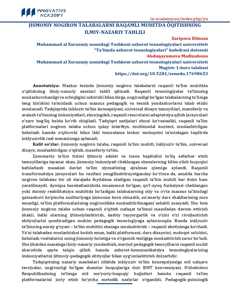 Yosh olimlar 4638 | PDF