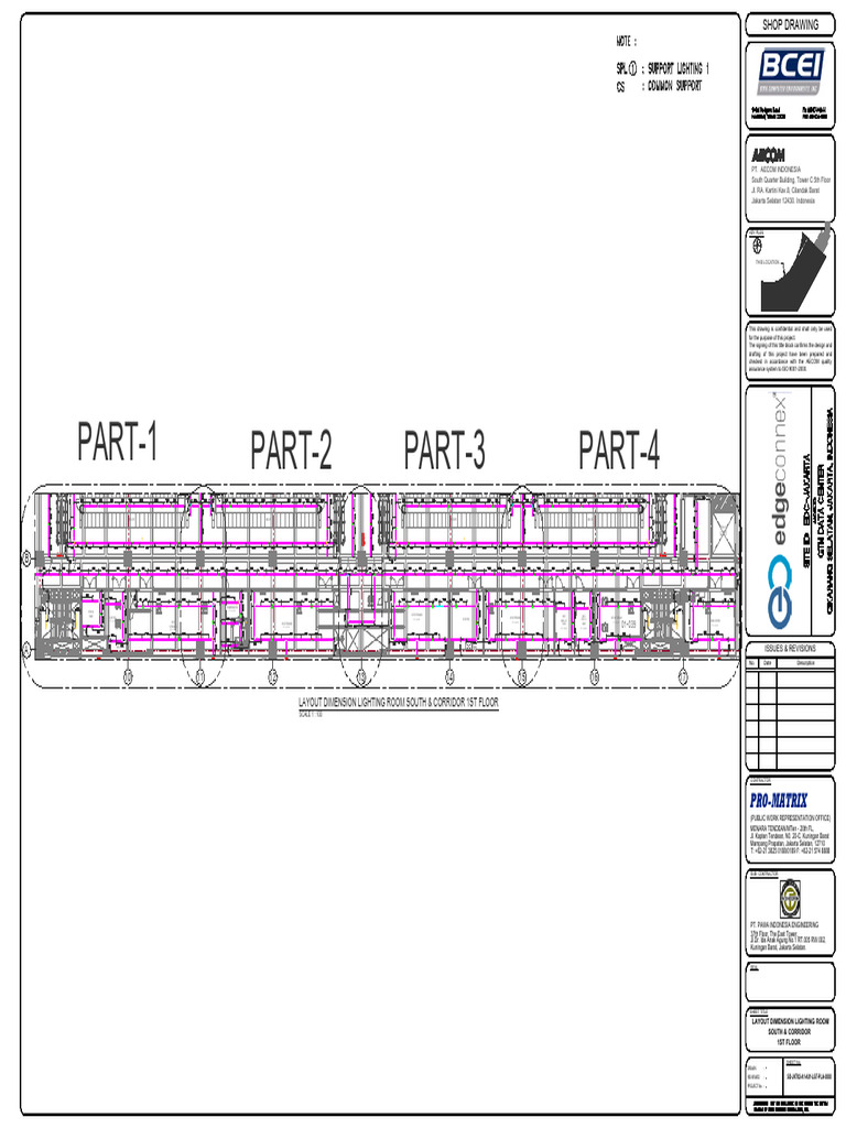 Dimensi Lighting Room South Corridor 1st Floor | PDF