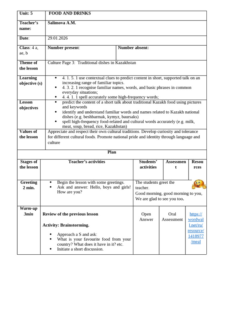 4 grade 30.01.26 | PDF | Educational Assessment | Vocabulary