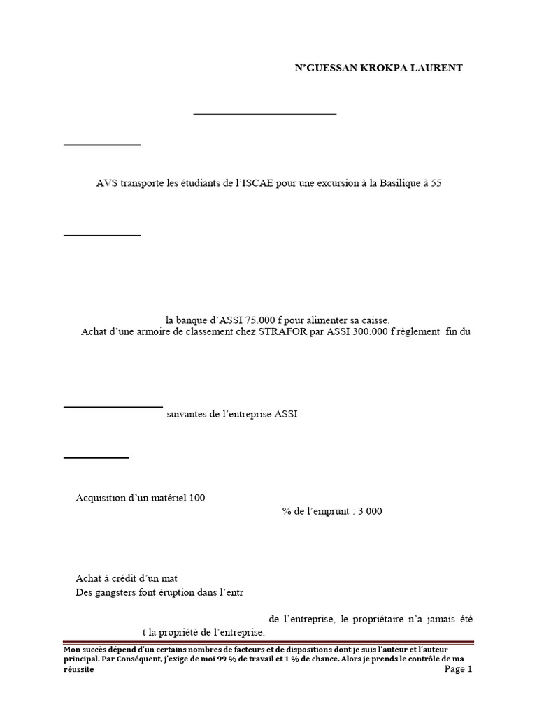 TD ATPA | PDF | Banques | Bilan comptable