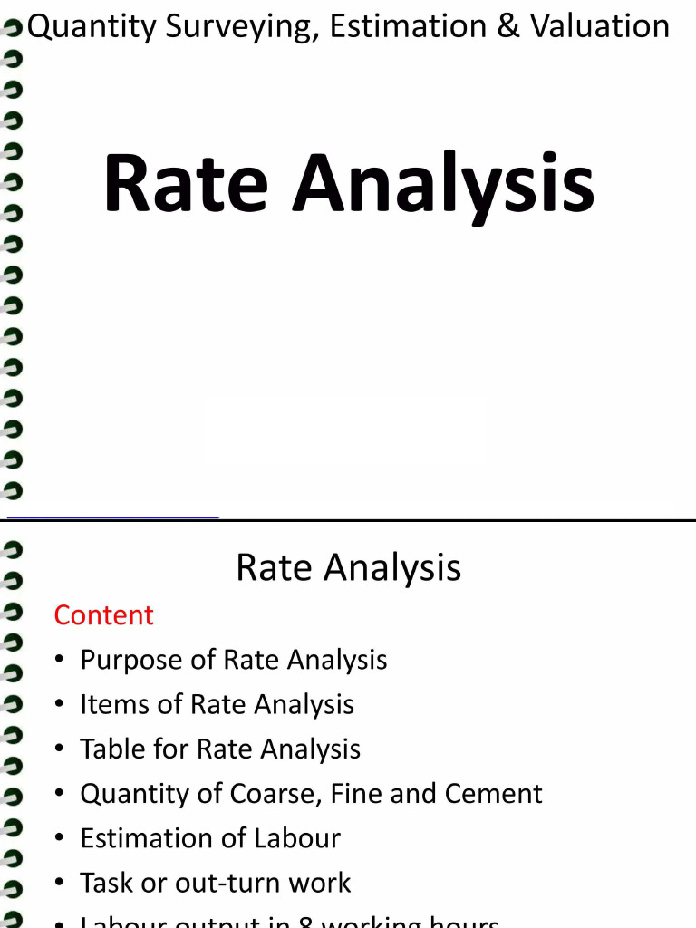 Analysis of rates | PDF