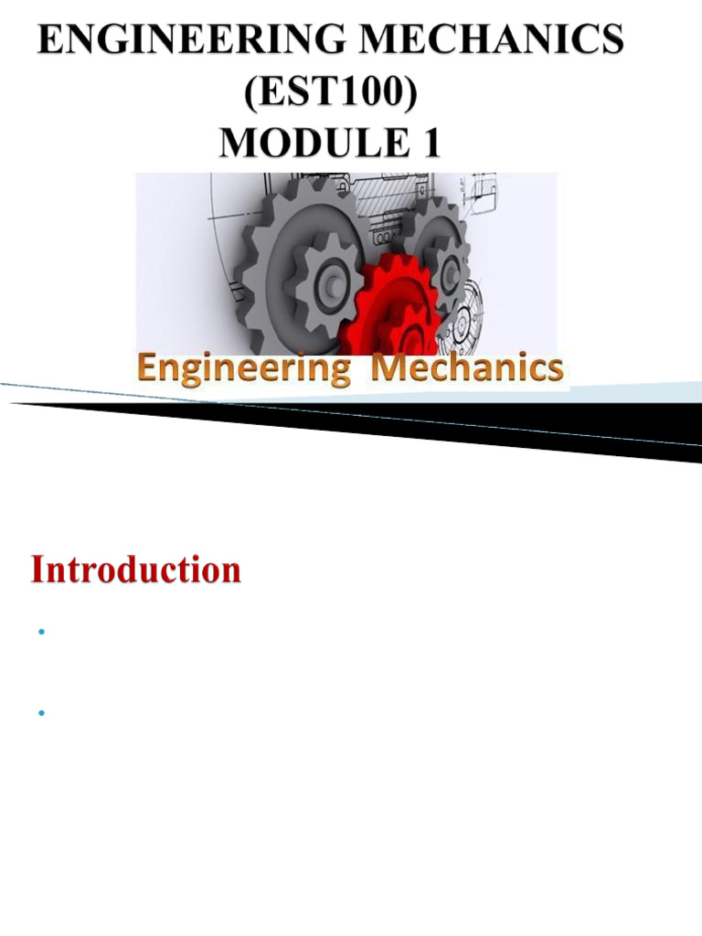 EM Mod 1 Complete (2) | PDF | Newton's Laws Of Motion | Mass