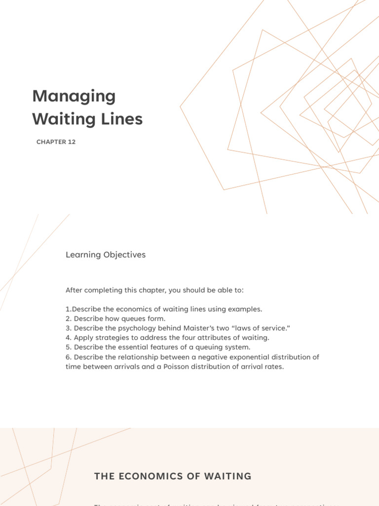 Managing Waiting Lines | PDF | Psychology