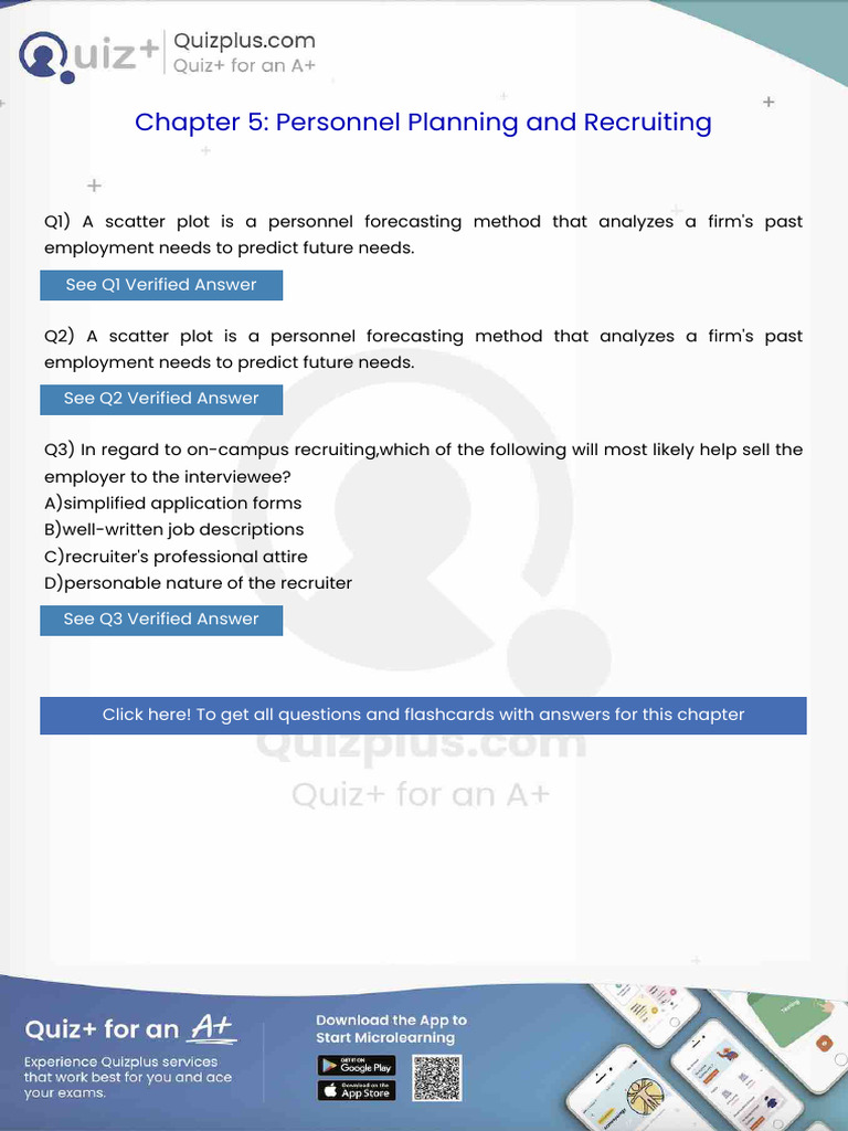 A Scatter Plot is a Personnel Forecasting Method That Analyzes a Firms ...