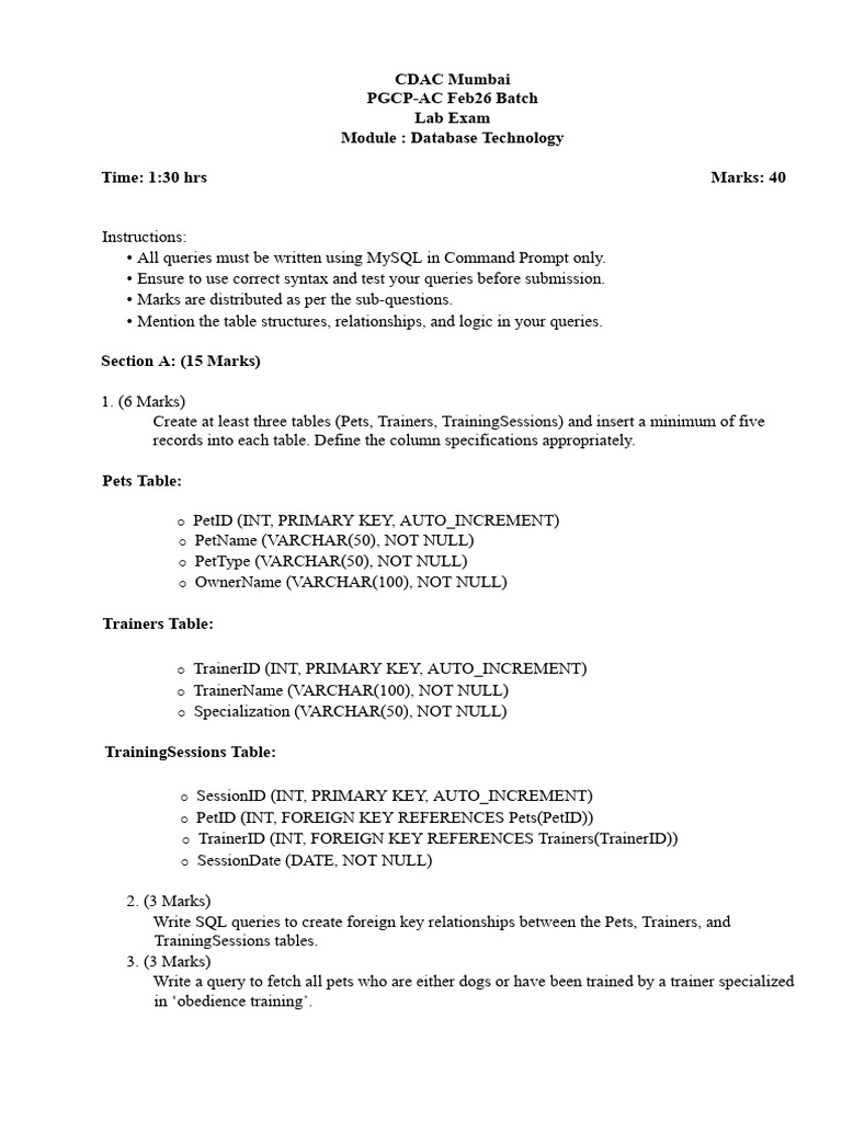 DBT QP | PDF | Computer Programming | Sql