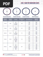 DN Pipe Size Dimensions Chart | PDF