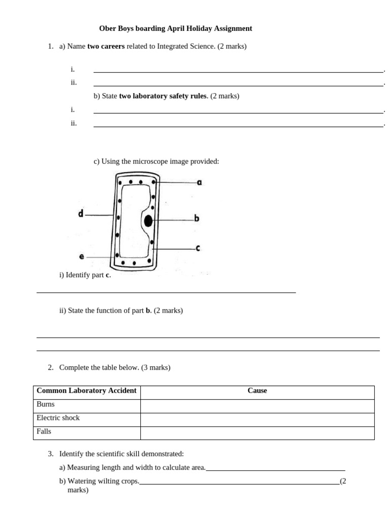 GRADE 9 INTEGRATED SCIENCE PP1 002 20260_sign (2) | PDF | Chemical ...