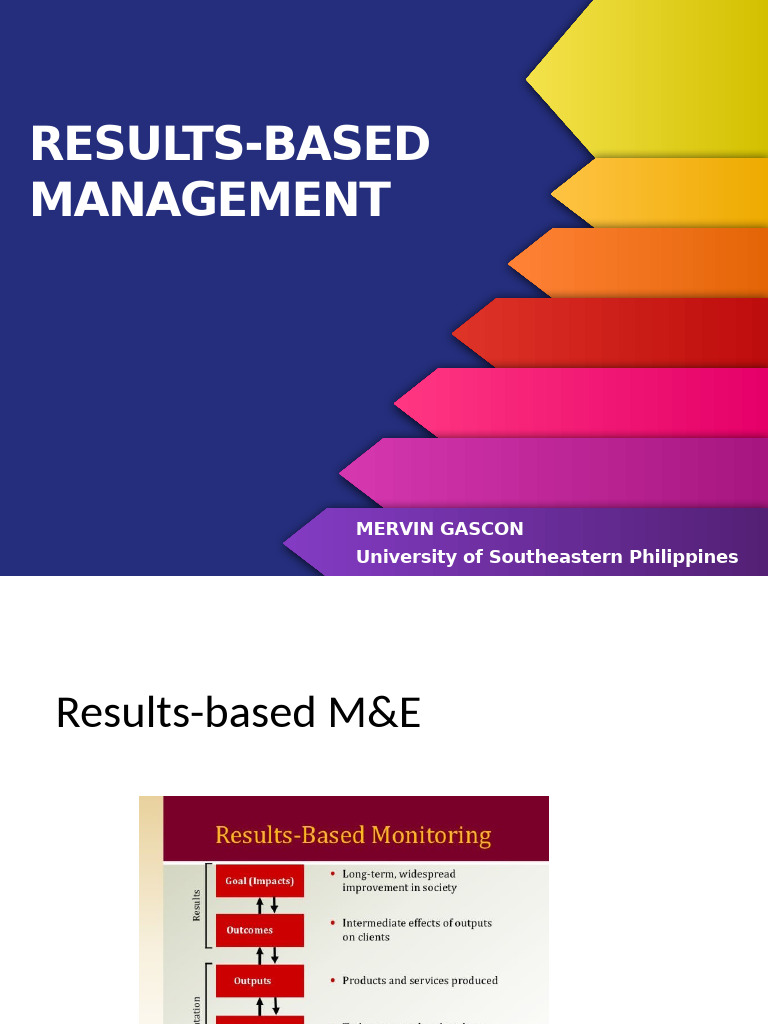 Results-based Management_RBME for the DMW Dept of Migrants RO XI_Nov 21 ...