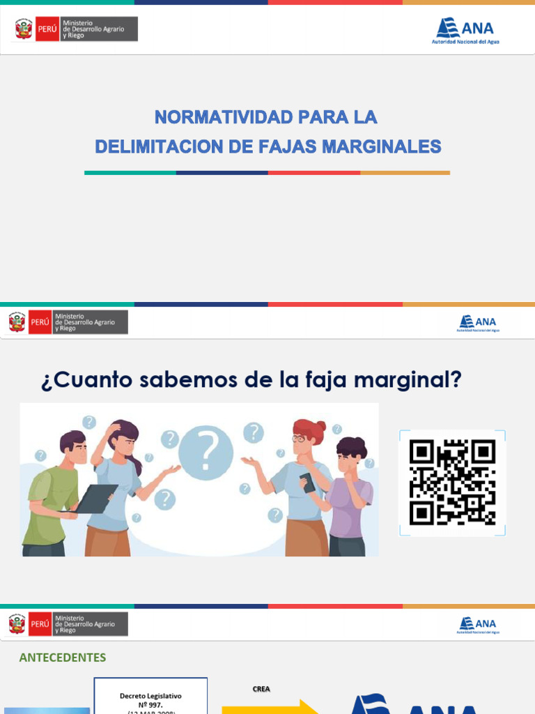 Fajas Marginales - ANA | PDF | Agua | Regulación