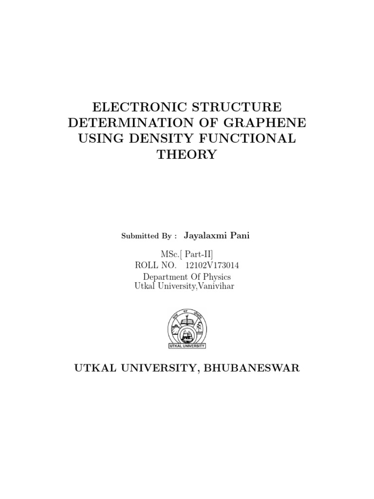 Density Functional Theory | PDF | Density Functional Theory | Atomic ...