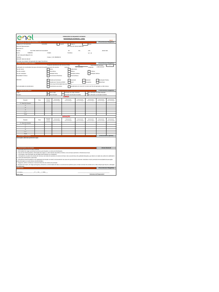 Formulário e Checklist - VER 17 | PDF | Engenharia Elétrica