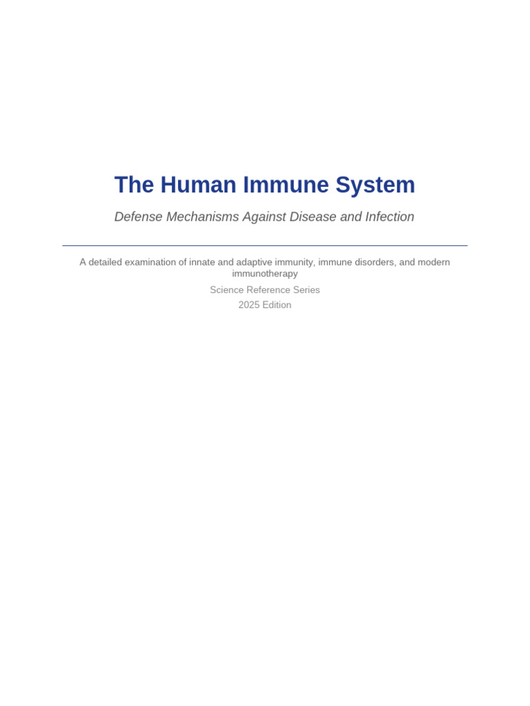 04 Human Immune System | PDF | Immune System | Innate Immune System
